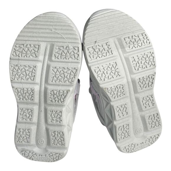 NEW OshKosh B Gosh Toddler SHOES Girls 12 Play Sandals Pink Silver Glitter NWT - Picture 12 of 13